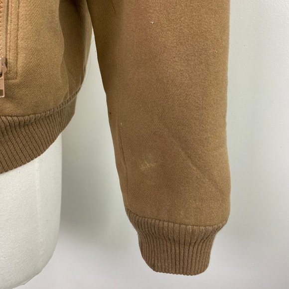 Vintage Anderson-Little Tan w/ Red Trim Coat Large Wool Blend - Picture 2 of 15